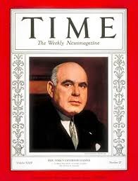 Herbert H. Lehman, cover of Time Magazine