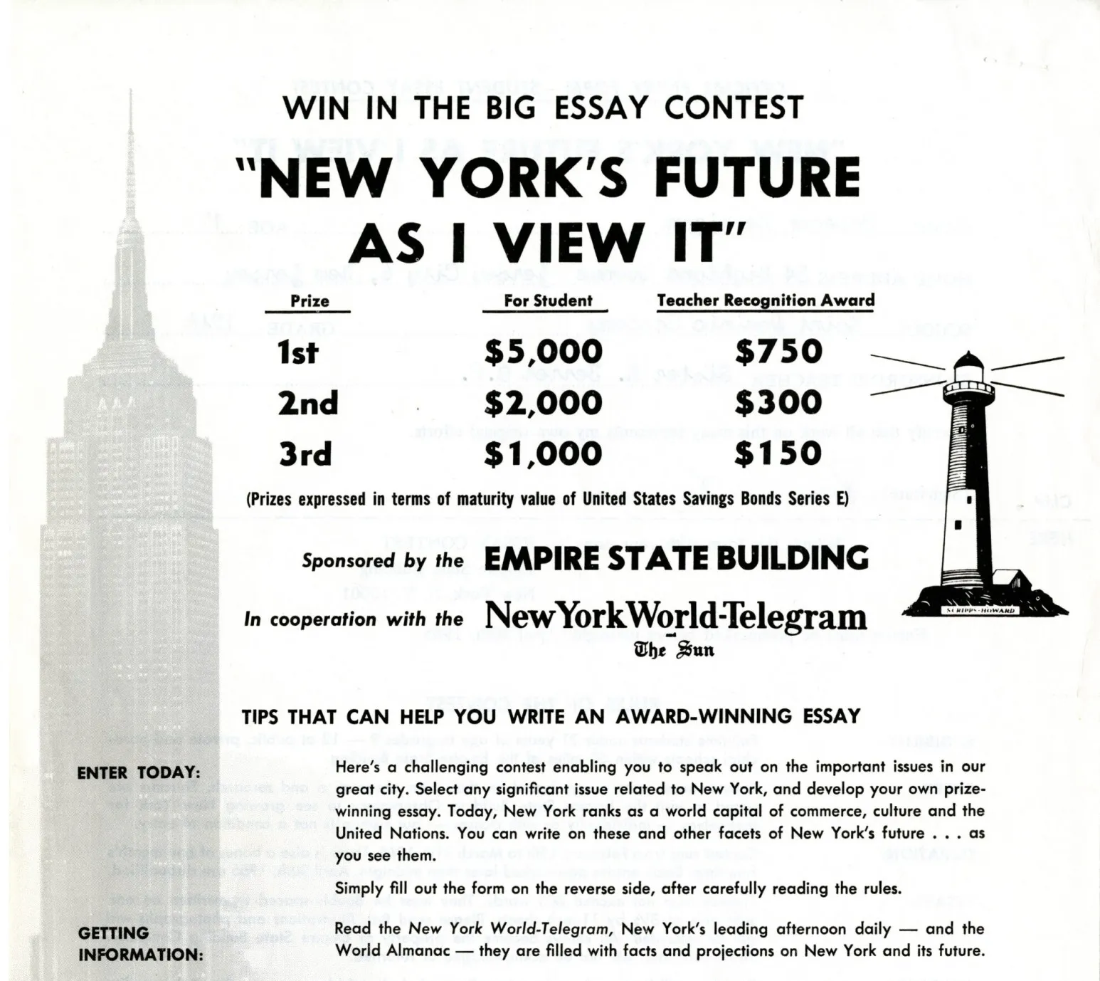 "New York's Future as I View It" Lesson Plans